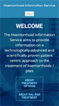 Mobile Screenshot of haemorrhoidinfoservice.com.au
